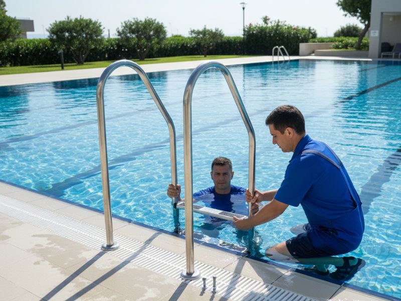 Thang 4 bậc inox 304 MXI4