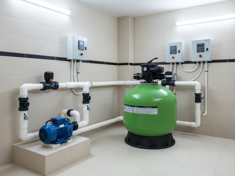 bình lọc bể bơi LF700+VALVE