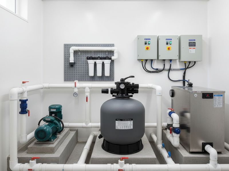 bình lọc bể bơi P500 + VALVE