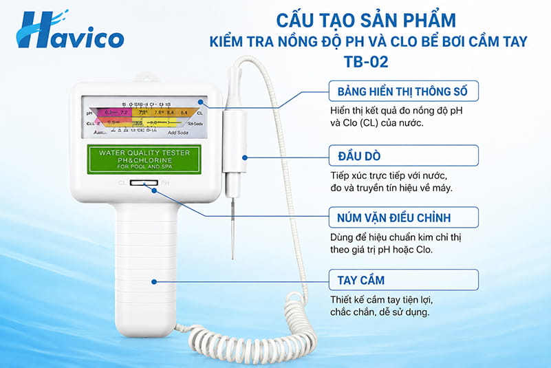 châm hóa chất clo bán tự động