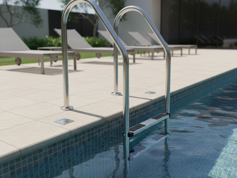 thang bể bơi 3 bậc inox 304 MXI3