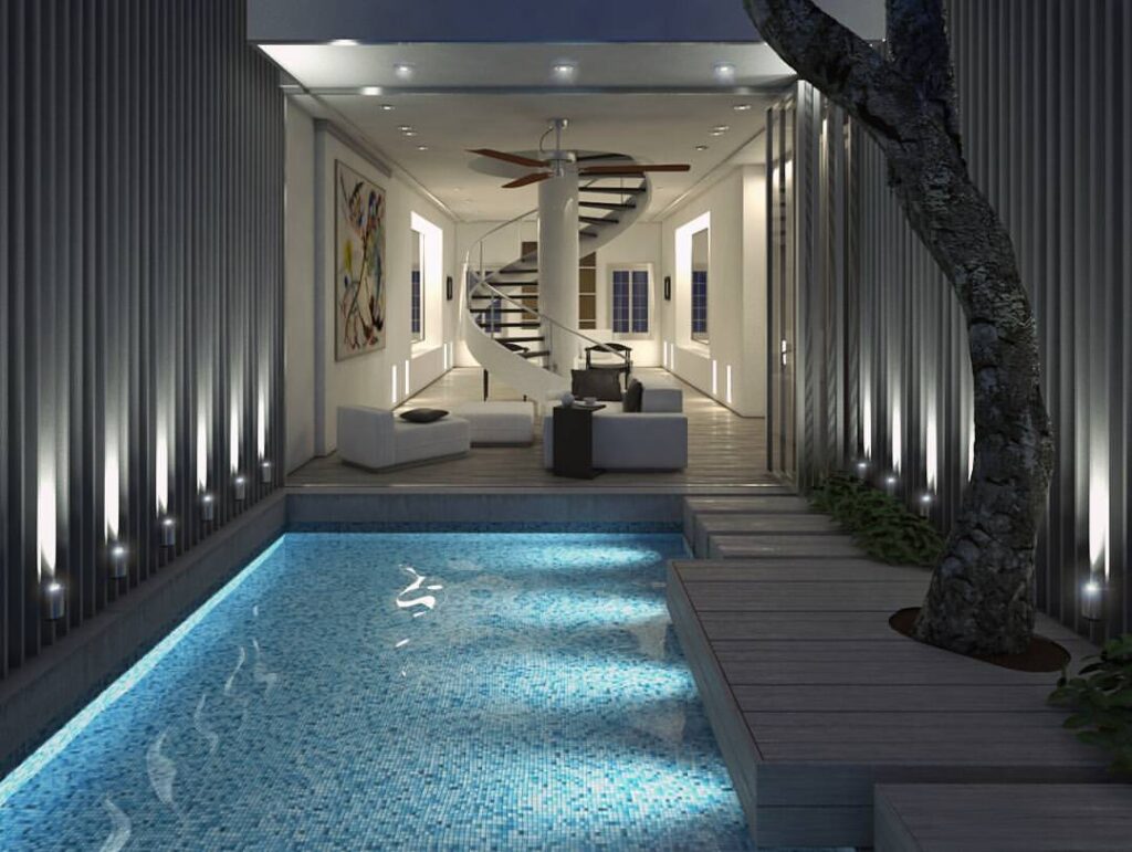 Thiết kế bể bơi trong nhà 