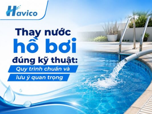 thay nước hồ bơi
