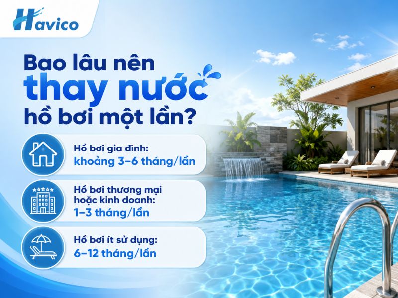 thay nước hồ bơi