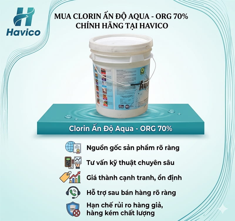 Clorin Ấn Độ Aqua - ORG 70%