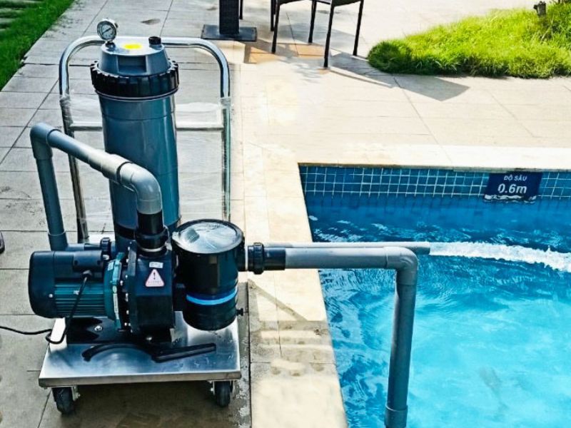 cách xử lý nước bể bơi bị đục