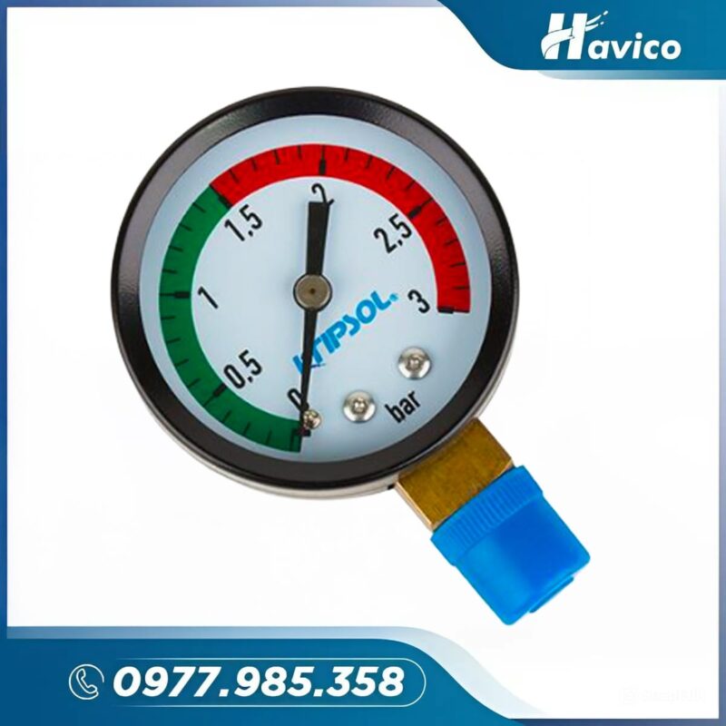 Áp kế gắn vào bình lọc MP25