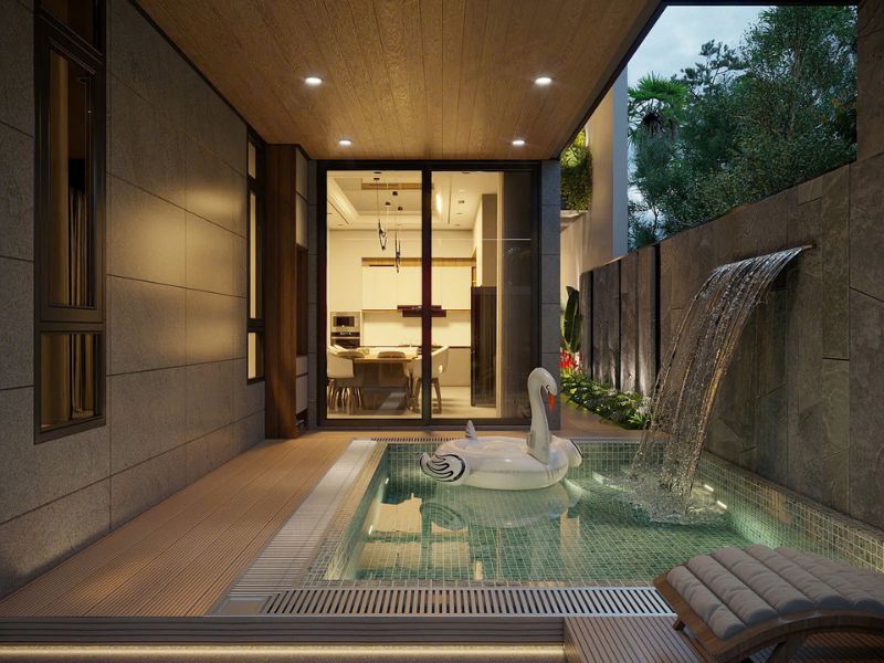 Havico bàn giao công trình thi công bể bơi biệt thự tại phường Uông Bí, Quảng Ninh