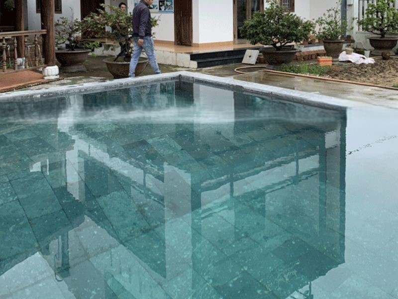 Havico bàn giao công trình thi công bể bơi biệt thự tại xã Long Hồ, Vĩnh Long