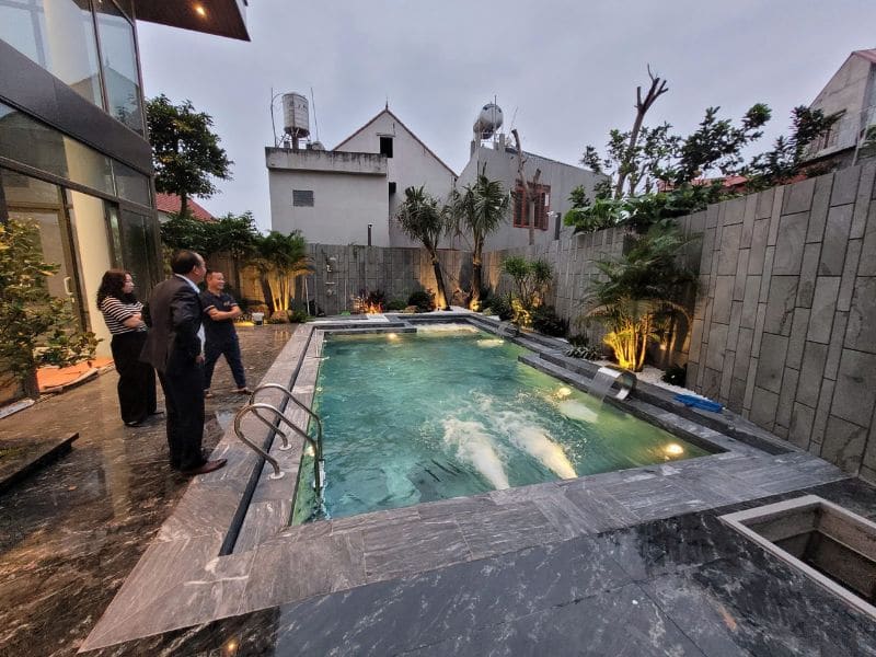 Havico bàn giao công trình thi công bể bơi tại xã Tân Mỹ, Tuyên Quang