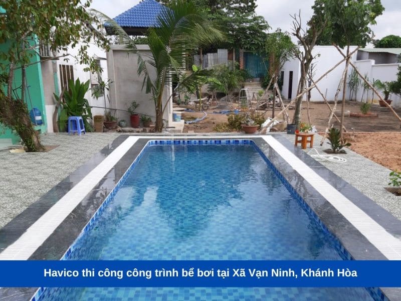 Havico thi công công trình bể bơi tại Xã Vạn Ninh, Khánh Hòa
