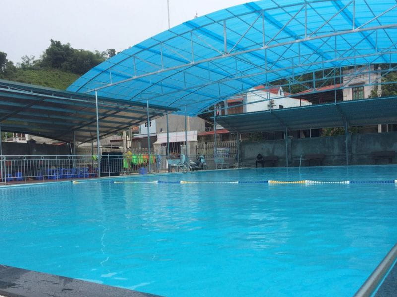 Havico bàn giao công trình thi công bể bơi cho anh Hữu tại phường Lào Cai