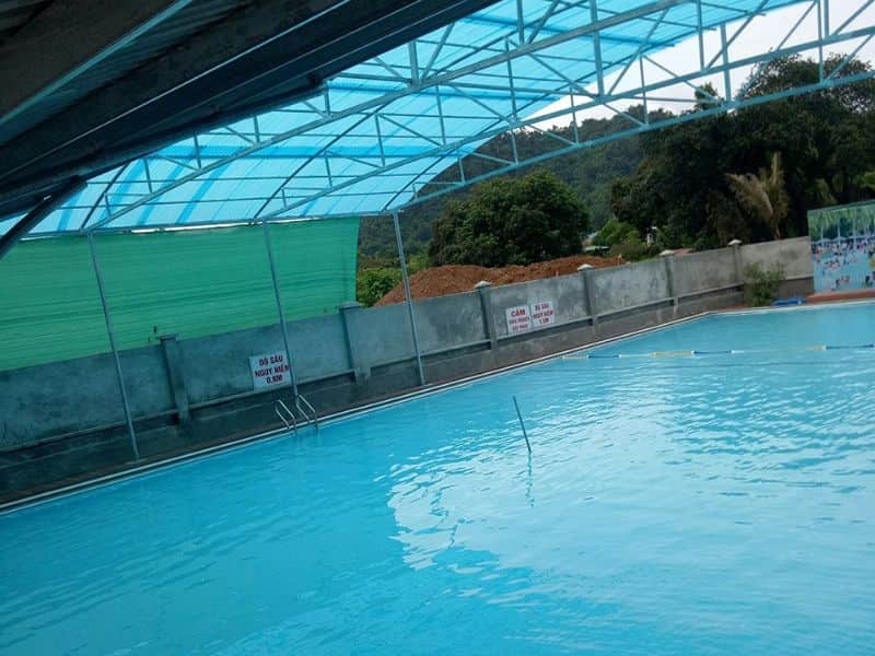 Havico bàn giao công trình thi công bể bơi cho anh Hữu tại phường Lào Cai