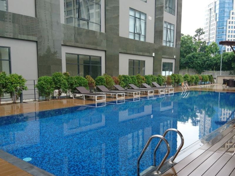 Havico bàn giao công trình thi công bể bơi tại Vinta Tower, Cầu Giấy