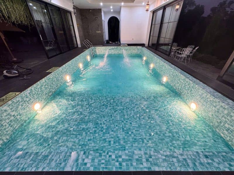 Havico bàn giao công trình thi công bể bơi tại biệt phủ Lê Gia, Xã Thông Nguyên