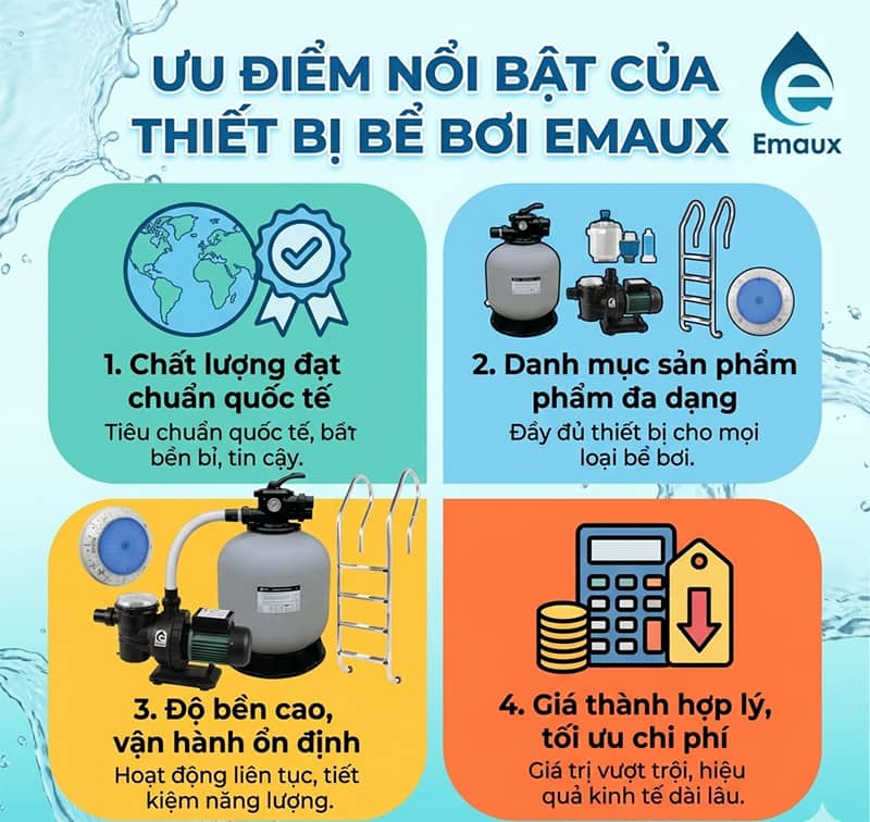 Thiết bị bể bơi Emaux