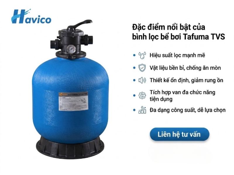 Bình lọc bể bơi Tafuma TVS