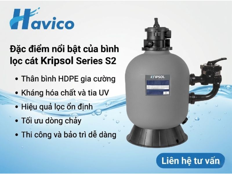 Bình lọc cát Kripsol Series S2
