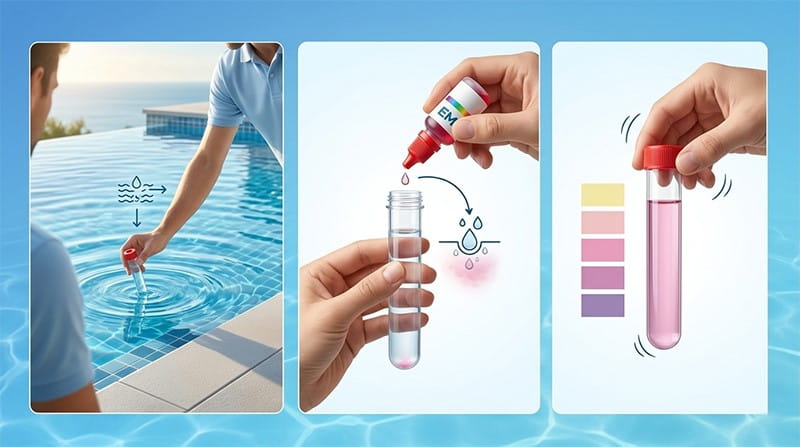 Bộ test nước bể bơi
