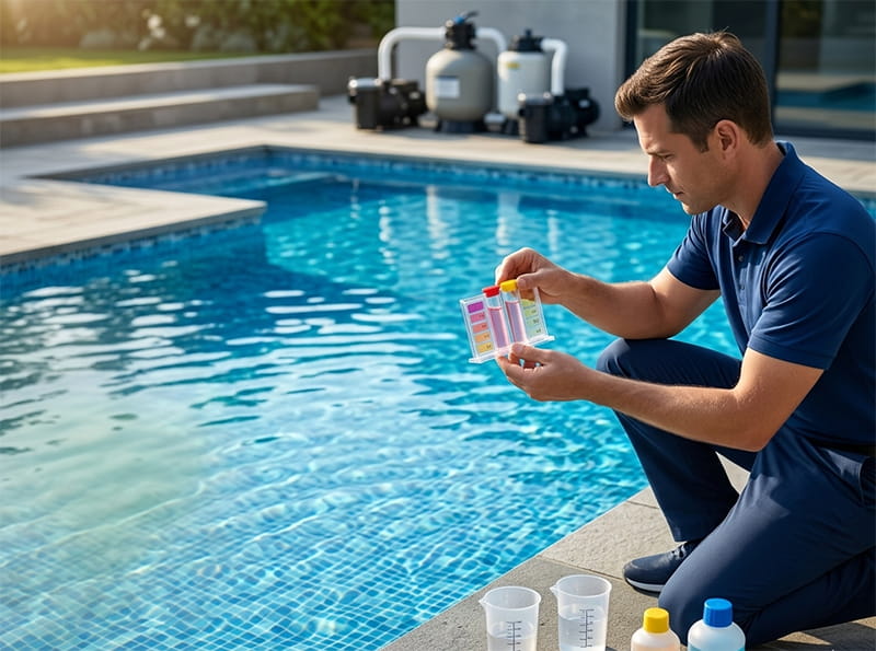 Bộ test nước bể bơi