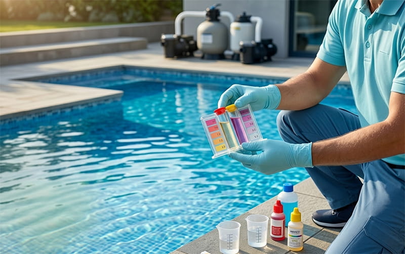 Bộ test nước bể bơi