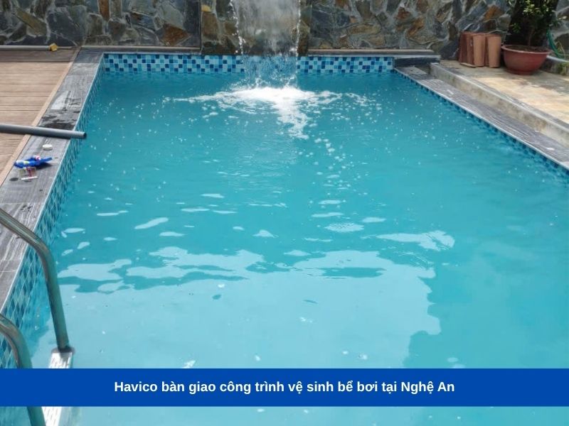 Havico bàn giao công trình vệ sinh bể bơi tại Nghệ An