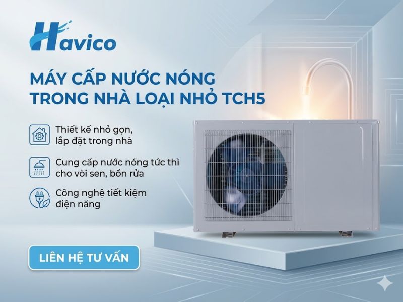 máy cấp nước nóng trong nhà loại nhỏ TCH5