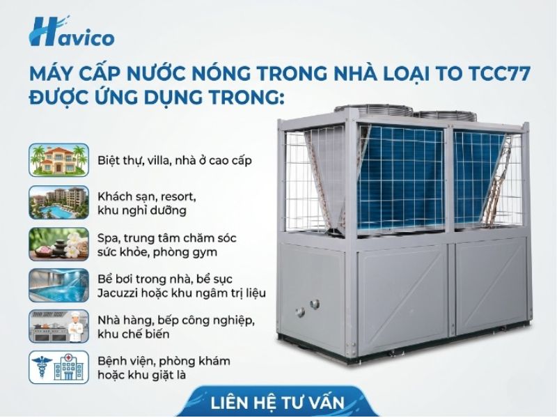Máy cấp nước nóng trong nhà loại to TCC77