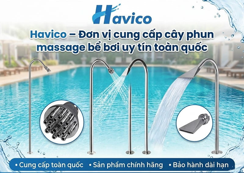  cây phun massage bể bơi
