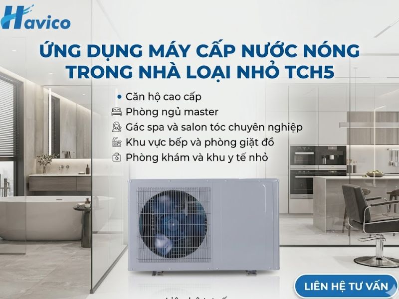 máy cấp nước nóng trong nhà loại nhỏ TCH5
