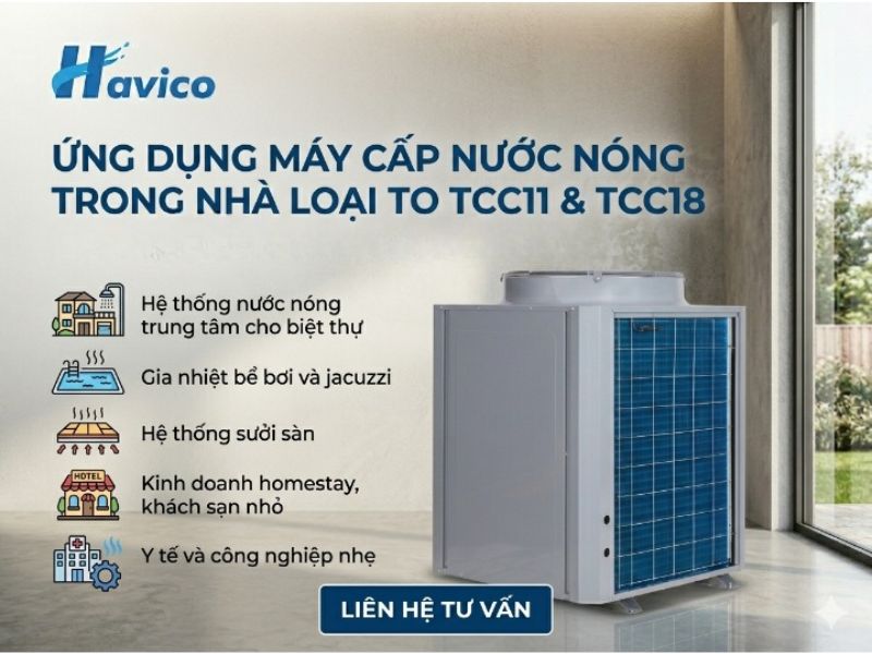 máy cấp nước nóng trong nhà loại to TCC11 & TCC18