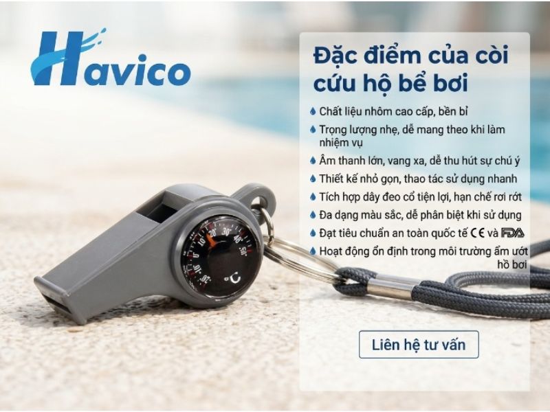 Còi cứu hộ bể bơi