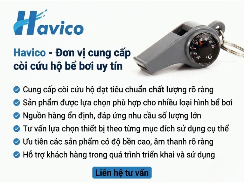 Còi cứu hộ bể bơi