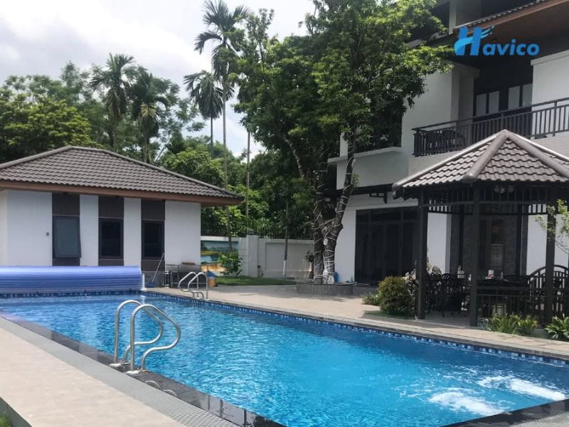 Havico bàn giao công trình thi công bể bơi cho anh Dương tại Ninh Bình