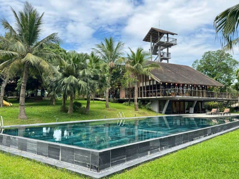 Havico bàn giao công trình thi công bể bơi cho resort cao cấp tại xã Phú Đình