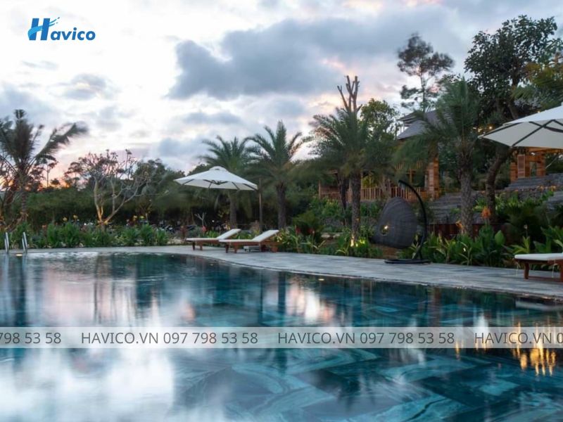 Havico bàn giao công trình thi công bể bơi tại Sầm Sơn Resort, Thanh Hóa