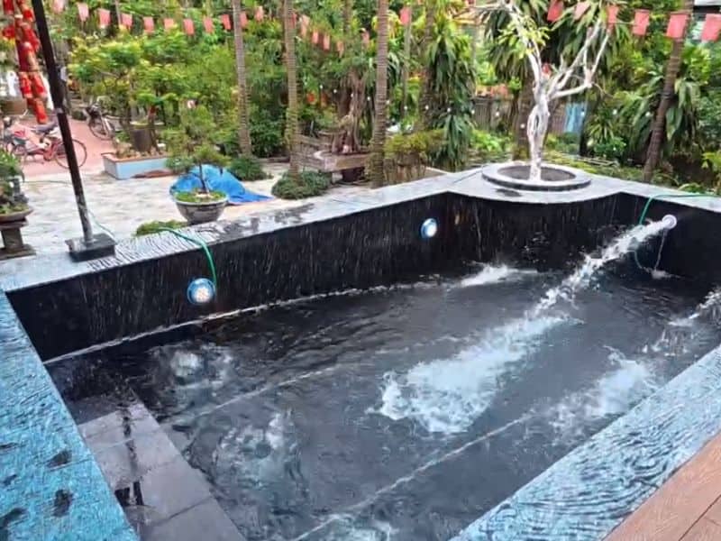 Havico bàn giao công trình thi công bể bơi tại xã Nghĩa Lâm, Nghệ An