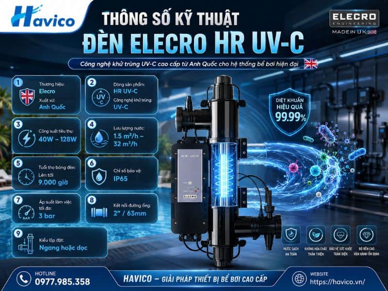 đèn Elecro HR UV-C