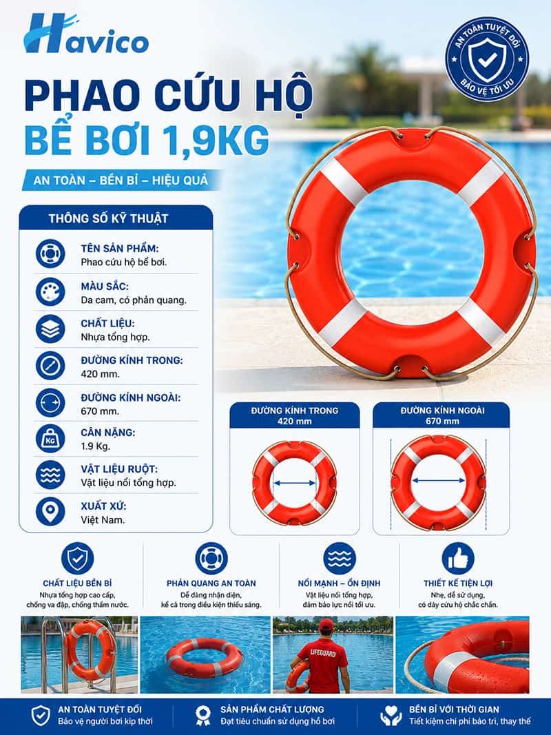 phao cứu hộ bể bơi 
