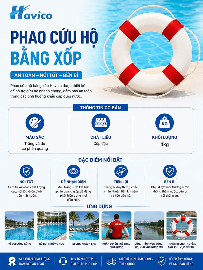 phao cứu hộ bể bơi