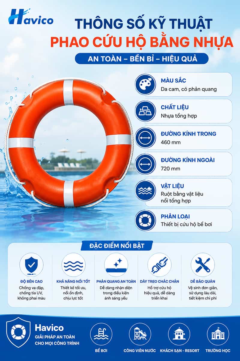 phao cứu hộ bể bơi bằng nhựa