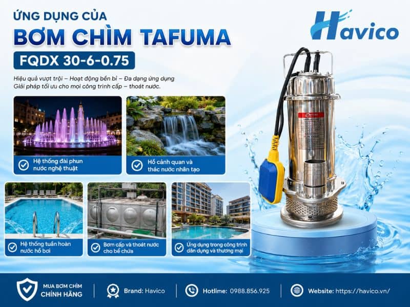 Bơm chìm Tafuma FQDX 30-6-0.75
