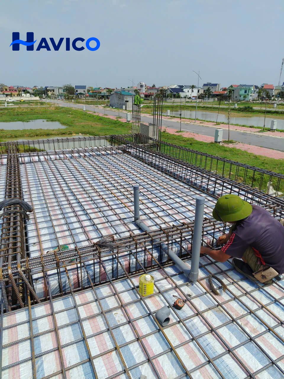 Thi công kết cấu bể bơi mini