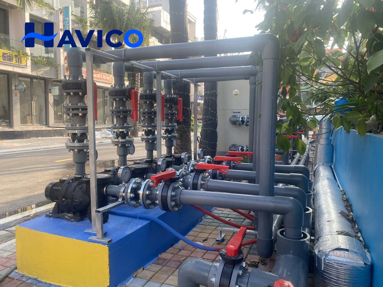 Hệ thống đường ống bể bơi biệt thự