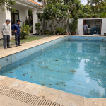 Cải tạo bể bơi biệt thự trước khi thi công